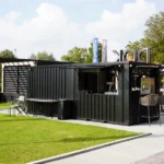 20 Foot Container Bar for Pop-up Shops and Events – Black RAL 9005 - Image 3