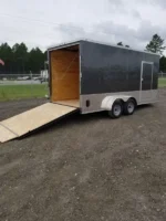 2024 Fast Cargo Charcoal Gray 7×16 Enclosed Cargo Trailer - Image 3