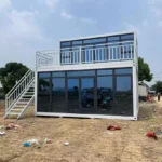 Two Floor Container House Kit Glass Walls