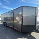 2024 Fast Cargo 8.5×28 Enclosed Charcoal Gray Blackout Trailer For Sale