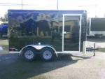 2025 Fast Cargo Black Tandem Axle 6×12 Cargo Trailer For Sale - Image 6
