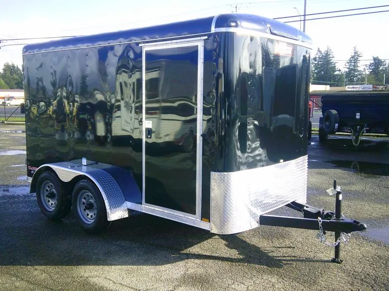 2025 Fast Cargo Black Tandem Axle 6×12 Cargo Trailer For Sale - Image 7