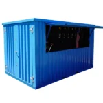 Container Pop Up 4×2 Meters Blue Ral 5012 - Image 2