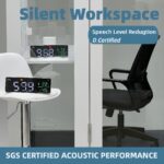 Solo Office Pod, Sound Pod, Mobile Office Pod Booth, SoundProof Booth for Office, Privacy pod, Mobile Roller with Desk, LED Light, Centrifugal Fans and AC... - Image 5