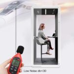 Quiet Meeting Pod with Acoustic Panels, Office Soundproof Booth with Furniture, Portable Removable Working Booth for Private Phone Calling, Study,... - Image 6