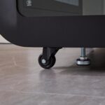 GEARONIC Mobile Office Pod Booth, Sound Proof Booth for Home, Mobile Roller with Desk, LED Light, Fans and AC USB Ports (Black Obsidian) - Image 4