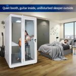 Soundproof Office Pod Booth, Quiet Meeting Pod with Acoustic Panels, Portable Modular Pod, Privacy Booth for Private Phone Calling, One to Two Person... - Image 6