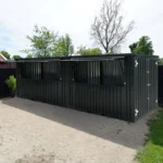 Flat Pack Container 8×2 Meters Black Ral 9005 - Image 4