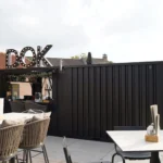 Shipping Container Bar 8×2 Meters Black Ral 9005