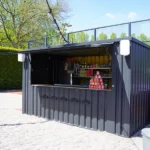 Shipping Container Bar 4×2 Meters Black Ral 9005