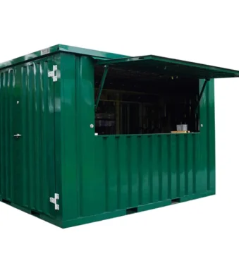 Container Pop Up 4×2 Meters Green Ral 6005