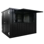 Black Shipping Container Bar 3×2 Meters – Demountable, Folding Canopy - Image 2