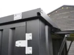Black Shipping Container Bar 3×2 Meters – Demountable, Folding Canopy - Image 5
