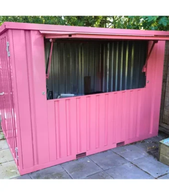 Container Pop Up 4×2 Meters Pink Ral 3014