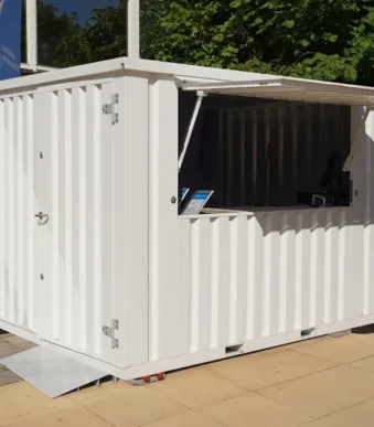 Container Pop Up 4×2 Meters White Ral 9016