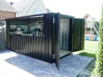 Shipping Container Bar 4×3 Xl Meters Black Ral 9005 - Image 2
