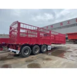 3 Axles Heavy Transport Cargo High Side Truck Trailer - Image 5
