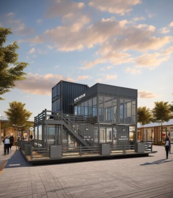 Modern Container Villa Prefab Modular House with Keystructure Frame Welded for Living and Working