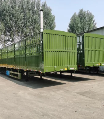 Flatbed Side Wall Truck Trailer – Cargo Fence Semi Trailer for Sale