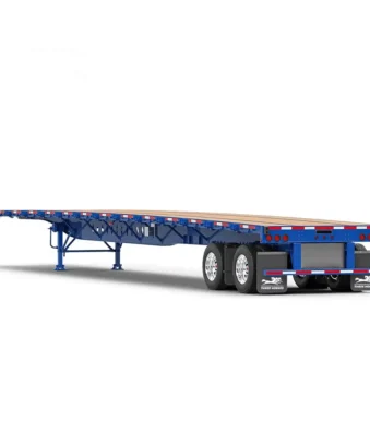 45ft Semi Trailer – 3 Axle Low Flatbed Container Semi Trailer