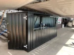 Shipping Container Bar 4×3 Meters Black Ral 9005 - Image 3