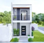 Frosty Modern 2 Story With 2 Bedrooms One Bathroom Wooden/ Stucco Tiny Home