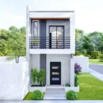 Frosty Modern 2 Story With 2 Bedrooms One Bathroom Wooden/ Stucco Tiny Home