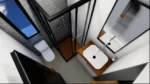Frosty Modern 2 Story With 2 Bedrooms One Bathroom Wooden/ Stucco Tiny Home - Image 2