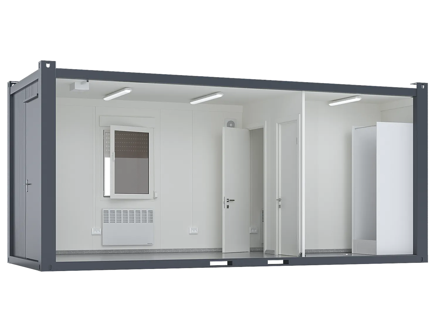 so-1 20 Feet Premium Sanitary Container with Break Room, Toilet & Shower - Image 1