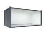 6×3.2 m Glass Container, 1 Glass Wall - Image 4