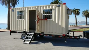 20ft New Mobile Office Container on Trailer - Image 5