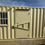 40ft Mobile Office Shipping Container with Storage (18/22) (40HCMOS1822)