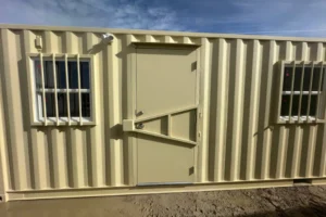 40ft Mobile Office Shipping Container with Storage (18/22) (40HCMOS1822)