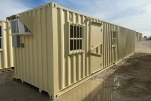 40ft Mobile Office Shipping Container with Storage (18/22) (40HCMOS1822) - Image 8